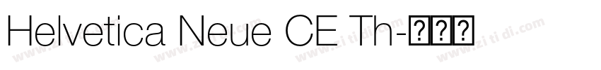 Helvetica Neue CE Th字体转换